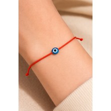 Tutu Tasarım Nazar Boncuklu Kırmızı Ipli Erkek ve Kadın Bileklik 2 Adet | Ayarlanabilir Şans & Koruma Bilekliği