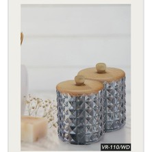 Şeffaf Ahşap Kapaklı 2'li Organizer Seti, Pratik ve Şık Saklama Çözümü