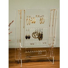 Şık Takı Organizeri, Kolye ve Küpe Standı, Çok Fonksiyonlu Hal Hal