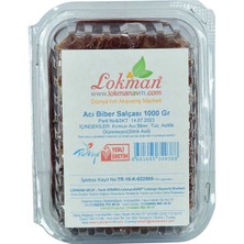 Pazarcan Acı Biber Salçası 1000 gr Paketli Kutulu