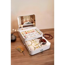 Şık Aynalı Takı Kutusu, Düzenli ve Estetik Saklama Çözümü