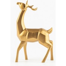 NuN Studio Kubik Geyik Biblo Altın