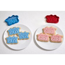 Linas World 3D Kız Mı? Erkek Mi? Bebek Partisi Için Kurabiye Kalıbı