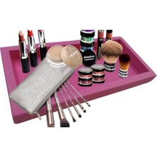 Ahşap Makyaj ve Kozmetik Düzenleme Organizer Tepsisi