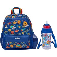 Smiggle Smııggle Adventurous Teeny Tiny Uzay Temalı Kreş Boy Çanta Askılıklı Plastik Suluk 400ML