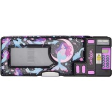 Smiggle Limitless Siyah Pop-Out Kalem Kutusu – Sürpriz Özellikli, Çok Bölmeli