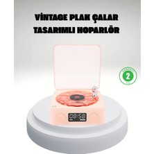 Najmaddin Gece Lambası Stereo Bluetooth Hoparlör Dijital Saat Su Dalgası Efektli 3-Ü-1 Cihaz