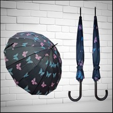 Rubenis Şık 16 Telli Otomatik Baston Şemsiye, Hafif ve Dayanıklı Tasarım