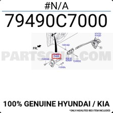 MOBIS Kapı Gergisi I-2020 Arka 2015-2018 Sağ (Oem NO:79490C7000)