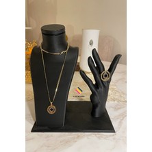 22CM Dekoratif Takı ve Yüzük Organizer Manken ve Stand Seti