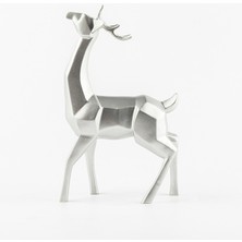 NuN Studio Kubik Geyik Biblo Gümüş