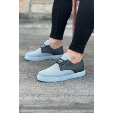 Pazarcan Gri Triko Erkek Ayakkabı