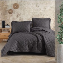 Pazarcan Çift Kişilik Yatak Örtüsü Tafana V1 Antrasit