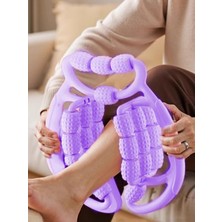 PremiumPort 24 Tekerlekli Bacak Masaj Aleti, Incelten ve Sıkılaştırıcı, Mor Renk