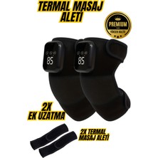 PremiumPort 2 Adet Kablosuz Titreşimli Termal Masaj Aleti ve Ek Uzatma Kemerleri