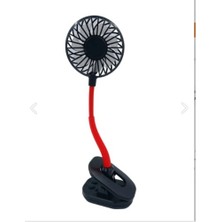 Portatif Işıklı Mini Klipsli Fan