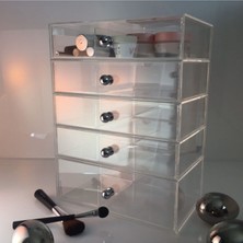 Pratik 5 Çekmeceli Makyaj Kutusu Organizer, Şık ve Kullanışlı Tasarım