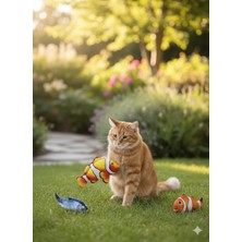 Patikutusu tr Elektrikli Hareketli Balık Oyuncak Gerçekçi Simülasyon Sallanan Balık Evcil Hayvan Oyuncağı