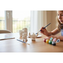 Çerçi Melek Boyanabilir Figür Seti – 2’li (6 Renk Boya + 1AD Fırça)