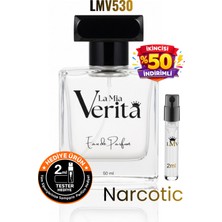 Narcotic Parfüm Erkek Uzun Süre Kalıcı Narkotik Bergamot, Çiçeksi Meyveli Liçi LMV530 Top Edp 50 ml