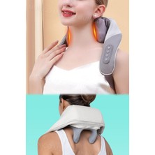 PremiumPort Kablosuz Boyun Omuz Masajı Şarjlı Isıtmalı Rahatlatıcı Alet