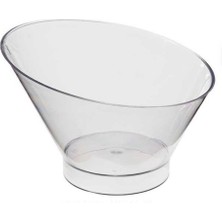 Rubikap Plastik Oval Kase 220 cc | Tek Kullanımlık Gıda Kabı + Kapak (24 Adet)