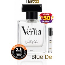 La Mia Verita Blue De Erkek Parfüm Odunsu Aromatik LMV233 Yüksek Kalıcılık & Yayılım Top Esans Edp 50 ml