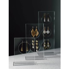 Dikdörtgen 3'lü Pleksi Takı Standı, Organizer ve Tezgah Düzeni