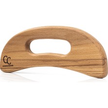 PremiumPort Selülit Giderici Ahşap Masaj Aleti ve Akupunktur, Lenf Drenaj (Ay Model)