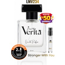 La Mia Verita Stronger With You Intensely Erkek Parfüm Oryantal Fuje LMV234 Kalıcı Afrodizyak Top Edp 50 ml