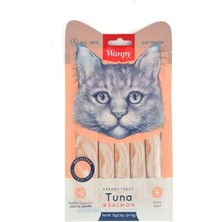 Pazarcan Wanpy Ton Balıklı Somonlu Krema Likit Kedi Ödülü 5X14GR