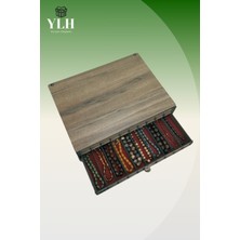 Kişiye Özel Ahşap Tesbih Koleksiyon Kutusu ve Aksesuar Saklama Kutusu
