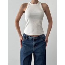 Butik Fit Kesim Halter Yaka Atlet