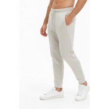 Plus Scorpion Erkek Slim Fit Eşofman Altı – Pamuklu Kumaş, Fermuarlı Cepli, Rib Paça