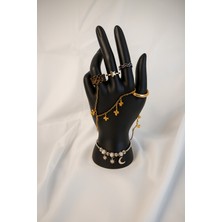 Siyah El Takı Sergileme Standı, Yüzük, Bileklik, Kolye Dekoratif Raf