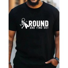 Pazarcan Erkek Around Baskılı Süprem T-Shirt