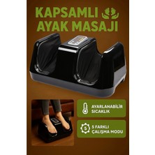 PremiumPort Titreşimli Shiatsu Ayak Masaj Cihazı Isıtmalı Yoğurmalı Dolaşım Destekli