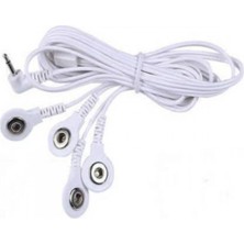 PremiumPort 4 Uçlu Tens Pedi Kablosu, Masaj Aleti Için Güç ve Konfor Sağlar