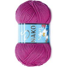 Nako Saten (5 Adet) 6964 Küpeli Renk El Örgü Ipliği