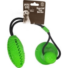 Pazarcan Yapışkanlı Ödül Hazneli Köpek Oyuncağı 5X12X56 cm Yeşil