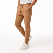 Plus Scorpion Erkek Slim Fit Eşofman Altı – Pamuklu Kumaş, Fermuarlı Cepli, Rib Paça