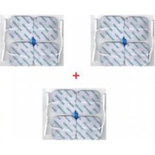 PremiumPort Sağlık ve Bakım Için 5x5 cm Kablolu Tens Pedi 3'lü Set