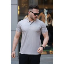 Pazarcan Erkek Yakalı Kagi Kumaş Kısa Kollu T-Shirt