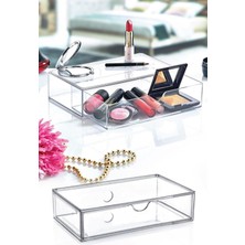 2'li Büyük Makyaj Organizer Çekmece Modülü Seti, Şık ve Pratik Depolama