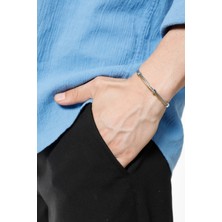 Normadia Erkek Paslanmaz Çelik Renkli Kelepçe Bileklik