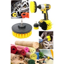 PremiumPort Pratik Halı Temizleme Fırça Seti, Tüy Toplama ve Matkap Ucu Fırça 3'lü