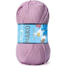 Nako Saten (5 Adet) 5117 Romantik Pembe Renk El Örgü  Ipliği