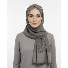 Armanda Cotton Monogram Desen Şal - 3098-1015