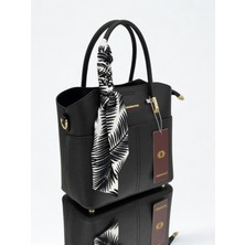 A.N Bags Çok Gözlü Askılı Fularlı Kadın El ve Omuz Çantası