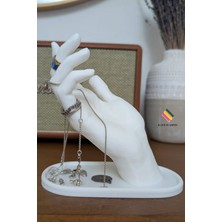 El Şeklinde Dekoratif Takı Organizeri, Modern Bileklik ve Saat Standı